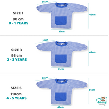 Cargar imagen en el visor de la galería, Babi Escolar Poncho (Azul)