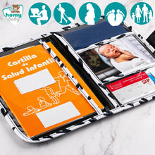 Cargar imagen en el visor de la galería, Portadocumentos Bebé (Rainbows & Flowers)