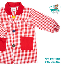 Cargar imagen en el visor de la galería, Babi Escolar Botones (Rojo)