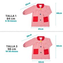 Cargar imagen en el visor de la galería, Babi Escolar Botones (Rojo)

