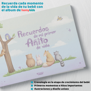 Álbum Fotos Bebe Primer Año