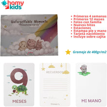 Cargar imagen en el visor de la galería, [x40] Tarjetas Cumple Meses + Logros Primer Año
