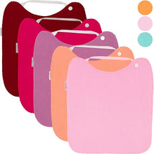 Cargar imagen en el visor de la galería, Pack 5 Baberos XL de Rizo (Rosas)
