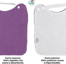 Cargar imagen en el visor de la galería, Pack 5 Baberos XL de Rizo (Rosas)
