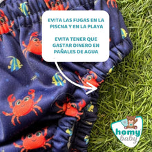 Cargar imagen en el visor de la galería, Bañador Pañal Reutilizable (Cangrejos)
