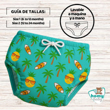 Cargar imagen en el visor de la galería, Bañador Pañal Reutilizable (Piñas)
