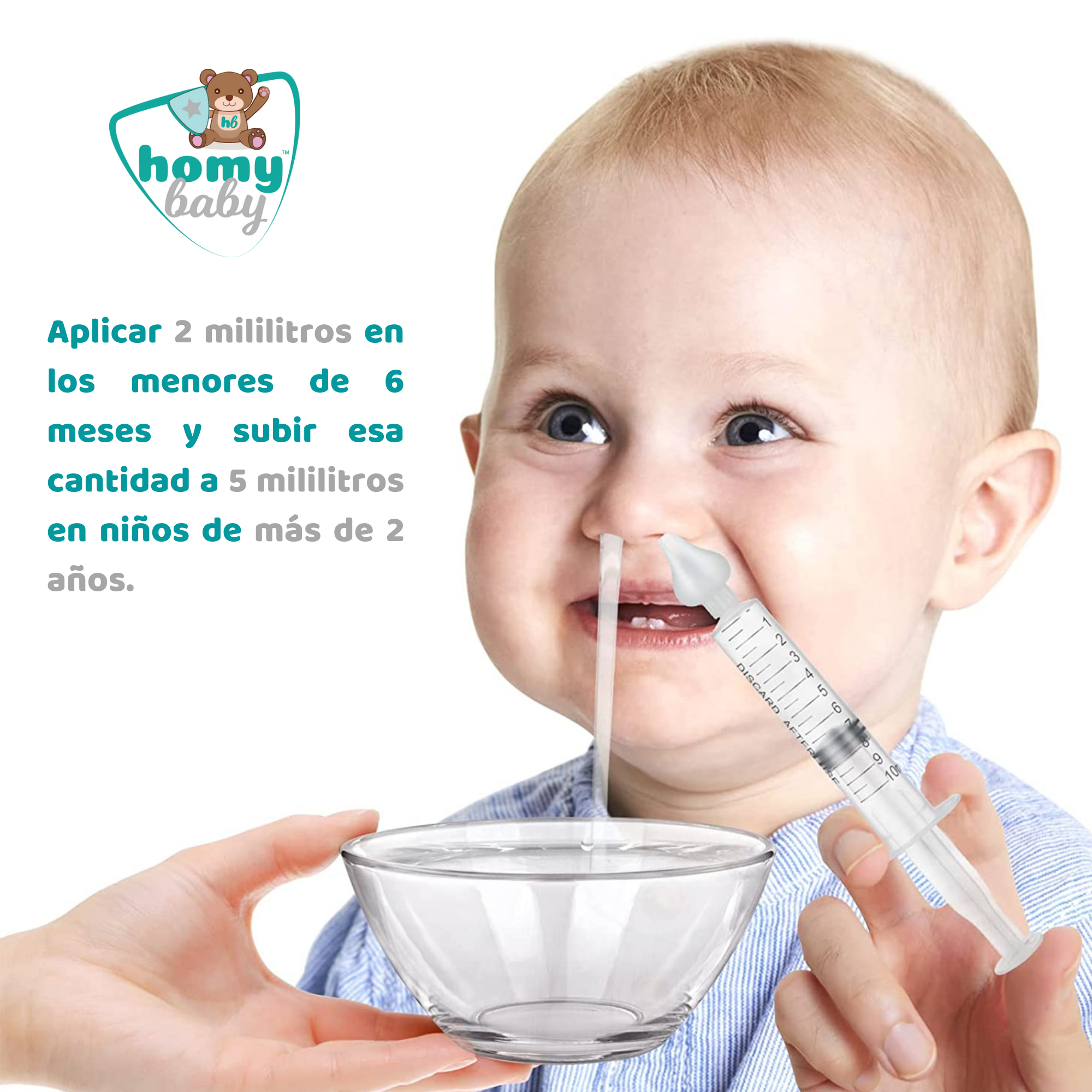 Kit De Lavado Nasal Jeringa Y Lavado Nasal Niños Y Adultos