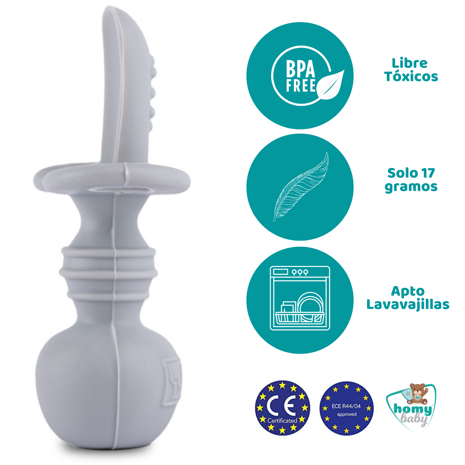 HOMYBABY® PreCucharas y Cucharas Bebe Silicona - Cuchara BLW Aprendizaje en  2 etapas - Cubiertos Recomendados por Nutricionistas - Pre Cuchara  Antibacteriana y Ergonómica (COLOR 2, PACK A) : .es: Bebé