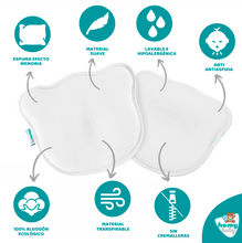 Cargar imagen en el visor de la galería, Almohada Bebé (Blanca) - HOMYBABY
