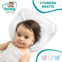 Cargar imagen en el visor de la galería, Almohada Bebé (Blanca) - HOMYBABY
