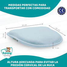 Cargar imagen en el visor de la galería, Almohada Bebé (Azul) - HOMYBABY
