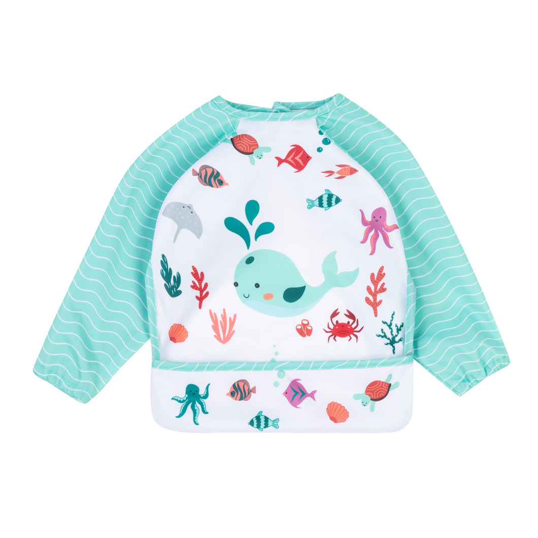 Babero Mangas (Estampado Ballena) – HOMYBABY